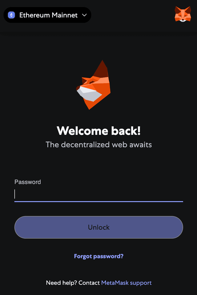 Connect Wallet Example